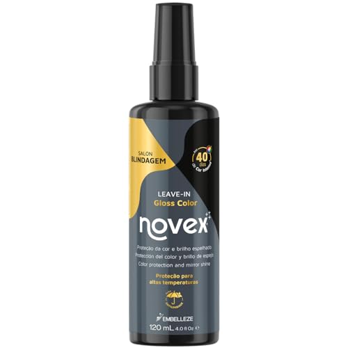 Novex Blindagem Gloss Color Leave-In Treatment, 4 oz - Heat Protectant
