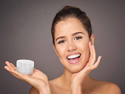 20 Pack 2 Ounce Plastic Jars with Screw Lids for Cosmetics