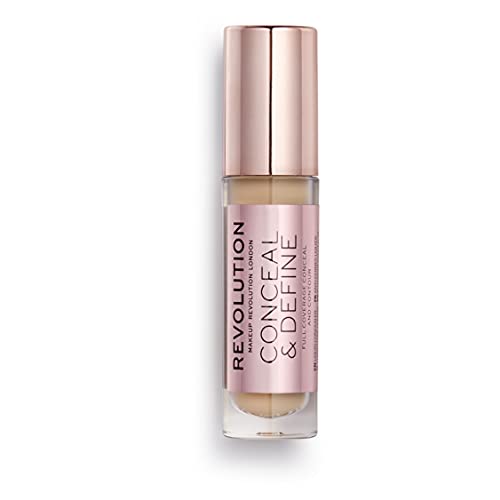 Revolution Beauty Conceal & Define Full Coverage Matte Concealer C8 Pack of 2 - Medium/Tan Skin