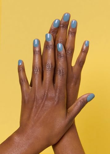 ohora Semi Cured Gel Nail Strips - Solid Blue, 30 Wraps, Easy Apply
