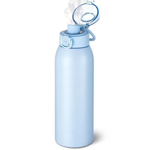 24 oz Insulated Water Bottle with Dustproof Lid & Tea Infuser