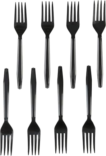 Heavy Weight Disposable Plastic Forks - 125 Count, BPA Free
