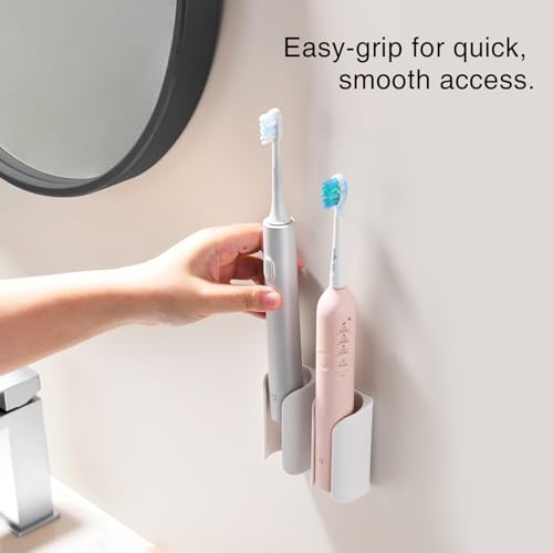 HAVICATO Electric Toothbrush Holder - Wall-Mounted Organizer, Pack of 2