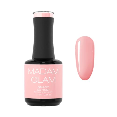 Madam Glam Soft Pink Soak-Off Gel Nail Polish - 0.5 fl oz Professional