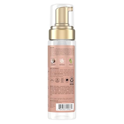 SheaMoisture Curl Mousse for Curly Hair, Coconut & Hibiscus Styling Mousse for Frizz Control & Volume, with Shea Butter, 7.5 oz