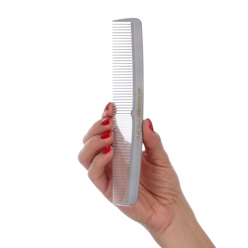 Allegro Combs #415 Gray 7-Inch Barber & Hair Styling Comb Set for Men & Women