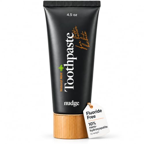 Nudge 10% Nano Hydroxyapatite Toothpaste - Natural Mint, 4.5 oz, Mild Mint Variant
