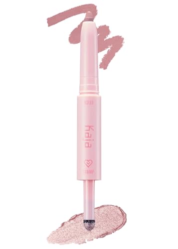 Kaja Wink Dazzle Glitter Eyeshadow 05 Petal Prism Matte - Soft Rose & Rosy Violet