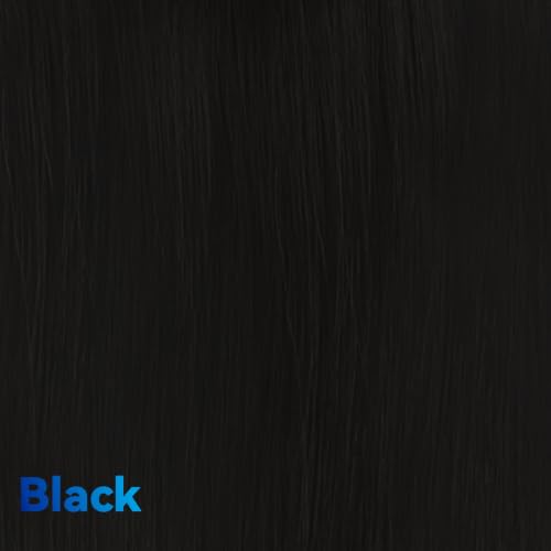 12 Inch Seamless Clip-in Hair Extensions - 2 Pcs Natural Black