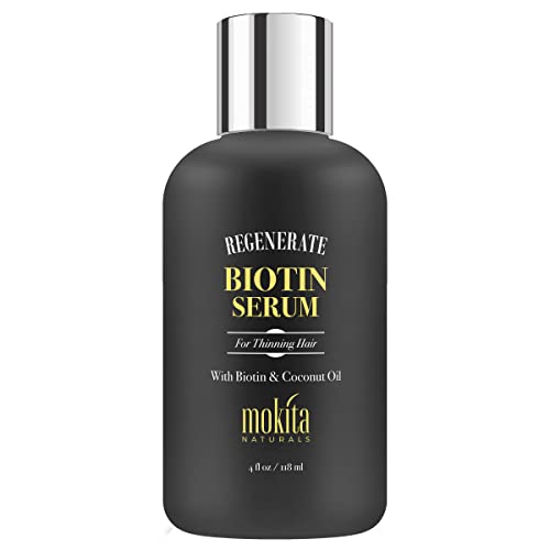 Mokita Naturals Biotin Hair Growth Serum - Lightweight Scalp Treatment, 4oz