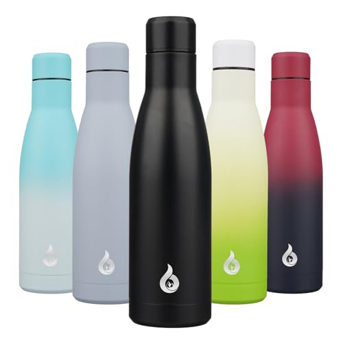 BJPKPK 17oz Insulated Stainless Steel Water Bottle - Midnight Black