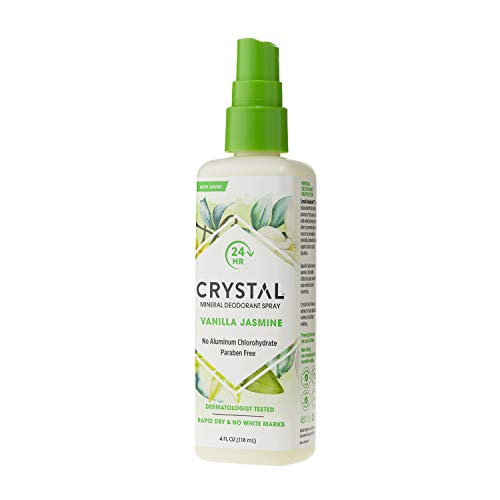 Crystal Mineral Deodorant Spray - Vanilla Jasmine, 4 oz, Pack of 2