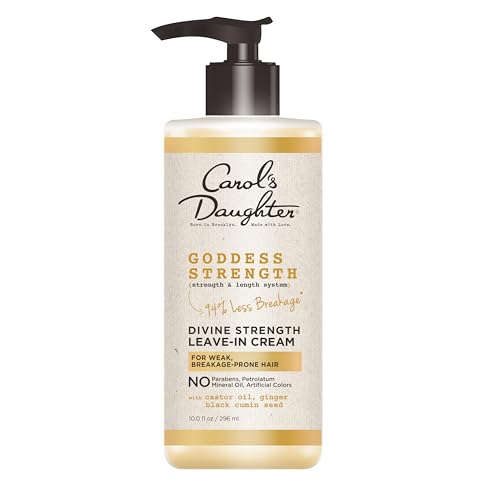 Carol's Daughter Goddess Strength Leave In Conditioner Cream, 10 oz - Strengthens Curly Hair