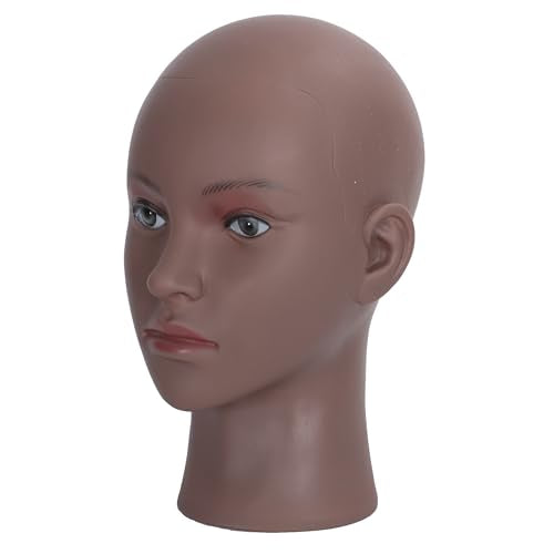 Simnient Bald Mannequin Head for Wig Making, Styling, and Makeup Training