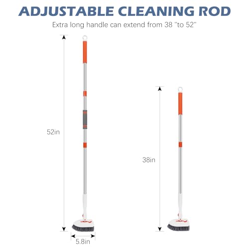 SetSail Adjustable Floor Scrub Brush with Multi-Angle Head
