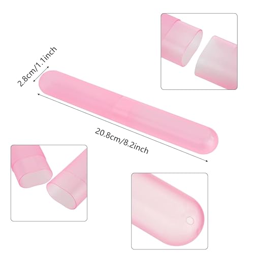 MingTa Set of 6 Colorful Travel Toothbrush Cases - Portable & Hygienic