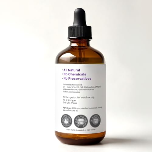 Maracuja Passion Fruit Seed Oil Face Moisturizer | Cold Pressed & Unrefined, 4 oz