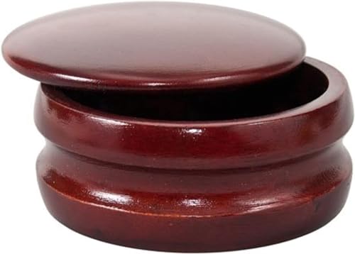 Parker Dark Mango Wood Shaving Soap Bowl with Secure Lid