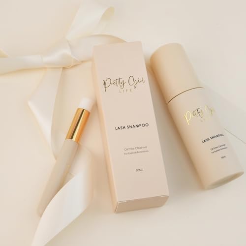 Unscented Eyelash Shampoo for Extensions & Natural Lashes - Gentle Foam Cleanser with Brush