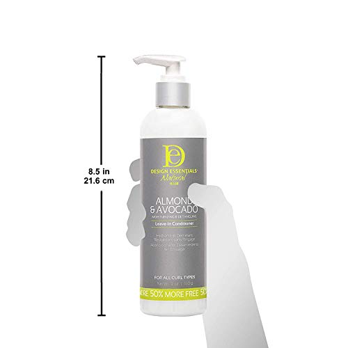 Almond & Avocado Leave-In Conditioner - Moisturizing & Detangling for Curly Hair | 12 Ounce