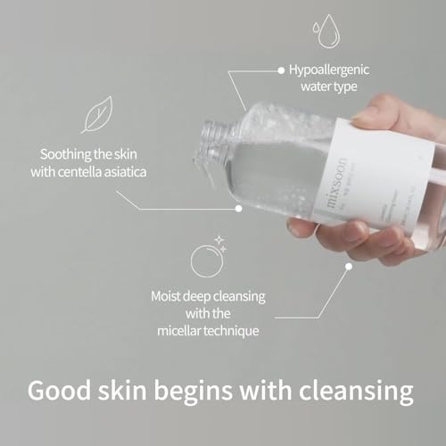 mixsoon Centella Cleansing Water 300ml - Gentle Face Cleanser for Sensitive Skin