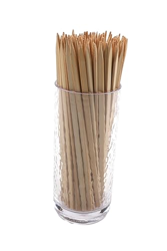 GET 8" Heavy-Duty Bamboo Skewers - Pack of 100 for Grilling