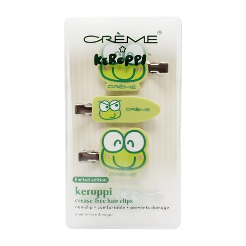 The Crème Shop Keroppi Creaseless Hair Clips - Pack of 4