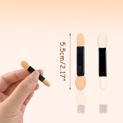 120PCS Disposable Eyeshadow Applicators - Dual-Sided Makeup Tool
