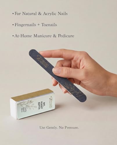 Premier Dead Sea Nail Files and Buffers Kit - 6 Double-Sided Grits