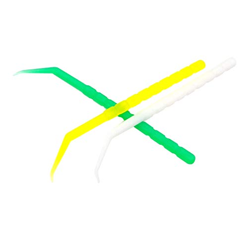 300 Pcs Disposable Plastic Curved Hook Toothpicks - Anti-Slip Handle