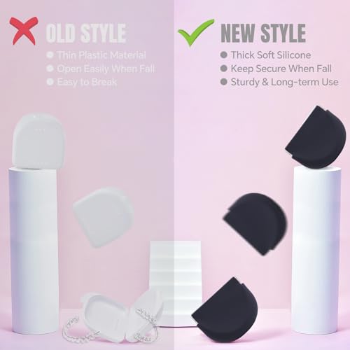 YNSHOUNA Black Silicone Retainer Case with Lanyard, Portable Oral Guard Container