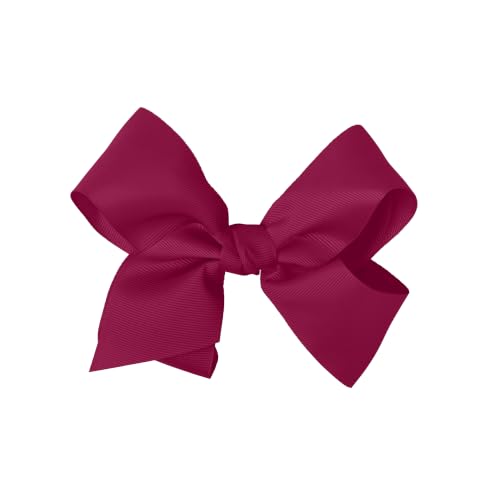 Motique Accessories 5.5 Inch Plum Grosgrain Hair Bow Clip for Women & Teens