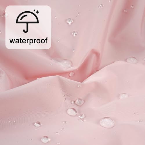 Edoneery Reusable Waterproof Shower Cap for Women Pink & Black