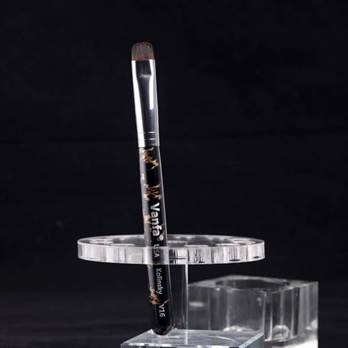 Vanfa Black V16 French Nail Art Brush for Gel & Acrylic, Pack of 1