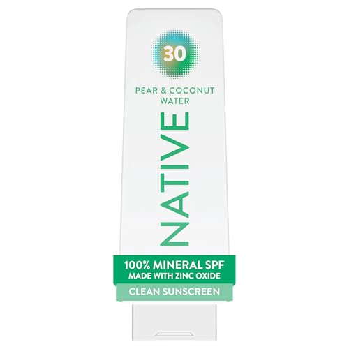 Native Mineral Sunscreen Lotion SPF 30 – Pear & Coconut Water, 7 oz
