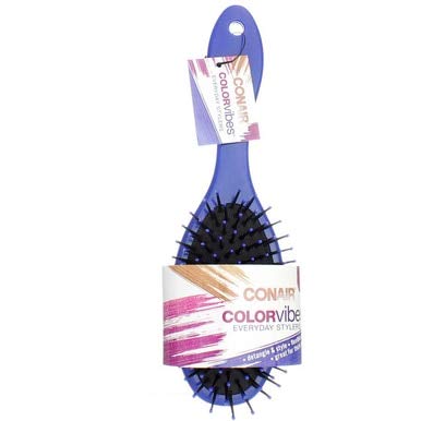 Conair Gel Grips All-Purpose Hair Brush - Detangling Styling Tool (2 Pack)