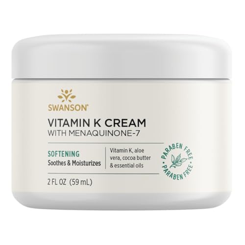 Swanson Vitamin K Cream with Menaquinone-7, 2 Fl Oz (Pack of 1)