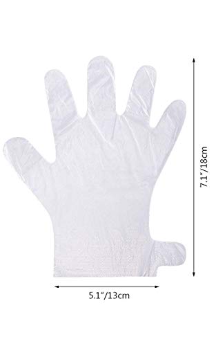 Disposable Plastic Hand Glove Mitt Covers for Paraffin Wax Therapy - Pack of 200