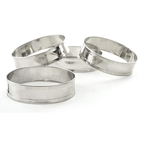 Norpro Stainless Steel English Muffin Rings - Set of 4
