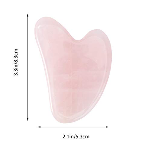 Jade Gua Sha Facial Tool for Skincare and Muscle Relief - Pink