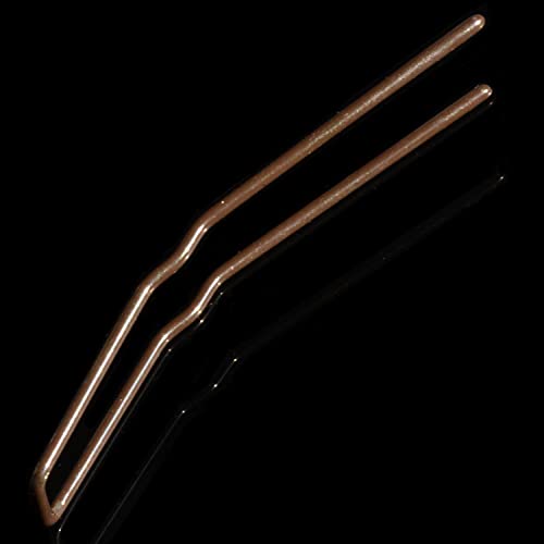 ROCST 3-Inch U-Shaped Hair Pins for Ballet Buns, Black - 12 Pack