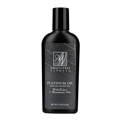 Absolutely Natural Organic Dark Tanning Oil - Reef Safe Sun Tan Enhancer 6oz