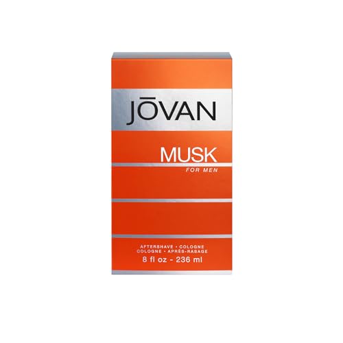 Jovan Musk After Shave Cologne for Men - 8 oz Floral Fragrance