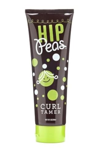 Hip Peas Natural Curl Tamer Cream - Anti-Frizz Hair Definer, 8 oz