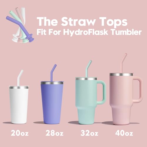 Jetstop HydroFlask Replacement Straws & Silicone Tips (6pk)