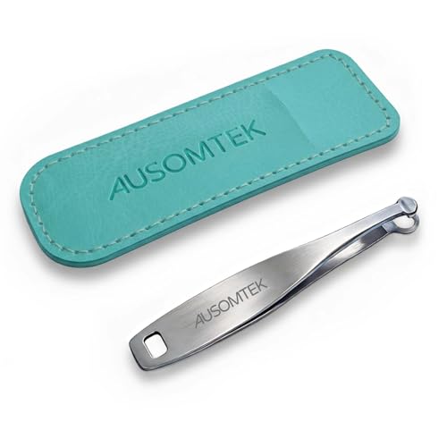 AUSOMTEK Manual Nose Hair Trimmer - Stainless Steel Painless Grooming Tool