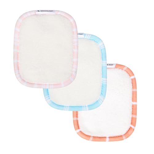 Assorted 3 Pack Reusable Makeup Pads for Face & Skin - Ultra Soft, Washable with Wash Bag