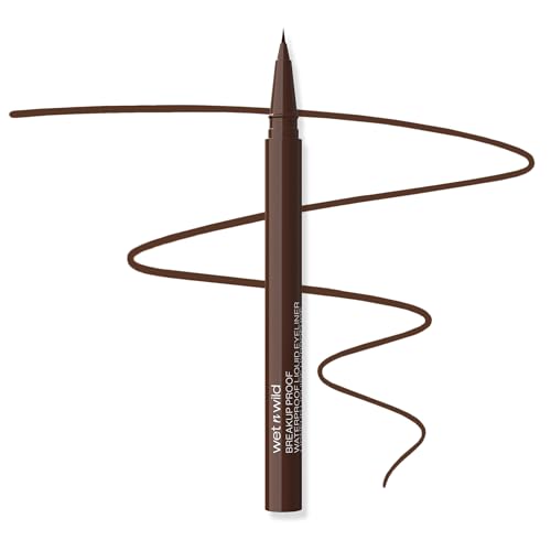 wet n wild Mega Last Brown Liquid Eyeliner - Waterproof, 16-Hour Wear
