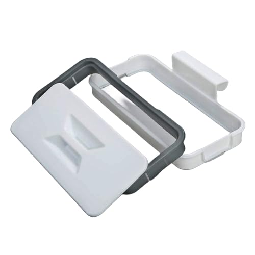 KUJOBUY Hanging Trash Can Holder - Space-Saving Bin for Kitchen & Bathroom
