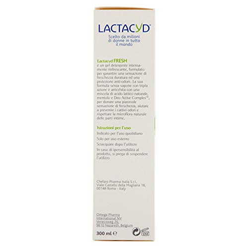 Lactacyd Fresh Intimate Cleaner 300ml - Triple Action Formula